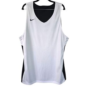 *As-is* Nike Reversible Black White Sleeveless Basketball Practice‎ Jersey XL
